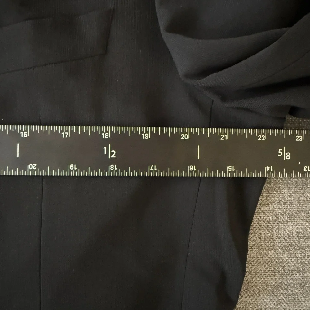 Hugo Boss Einstein Blazer 44L Black Wool Suit Jacket Made in‎ USA Classic 3Btn